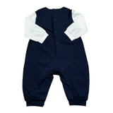 Il Gufo Tutina Bicolore con Fiocchi per Neonata P18TL089M0014 BIANCO/BLU IL GUFO 