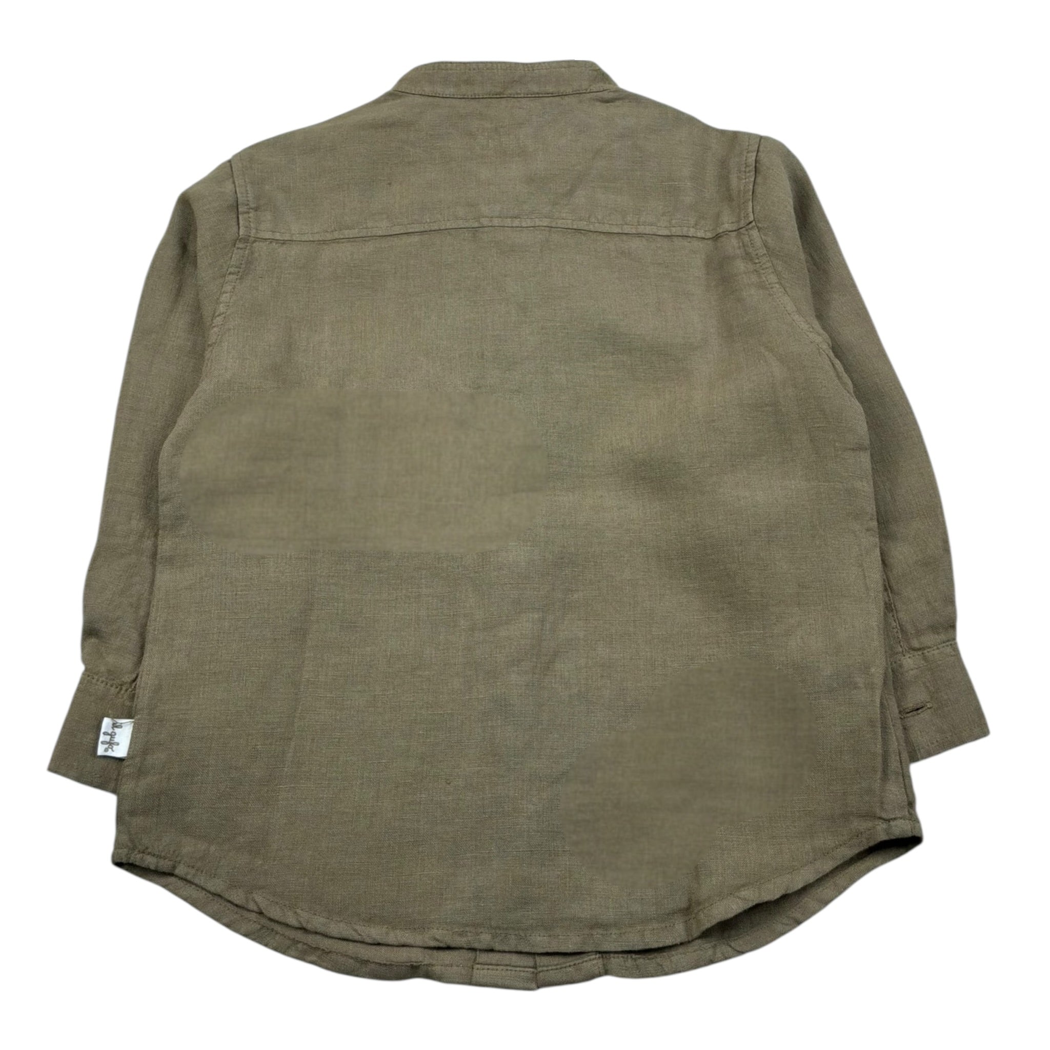 Il Gufo Camicia Manica Lunga Tinta Unita Collo Coreano per Bambino P21CL016L6006 VERDE IL GUFO 
