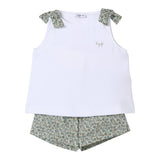 Il Gufo Completo 2 Pezzi Canotte-Culotte per Neonata P25DP528MF032 BIANCO IL GUFO 