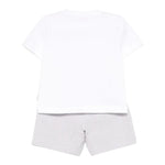 Il Gufo Completo 2 Pezzi T-Shirt-Bermuda Bicolore per Neonato P25DP549C1080 BIANCO/GRIGIO IL GUFO 