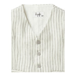 Il Gufo Gilet Fantasia A Righe per Neonato P25GI005L1018 BIANCO/BEIGE IL GUFO 