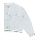 Il Gufo Giubbino In Denim Tinta Unita per Bambina P25GR232J0052 AZZURRO IL GUFO 