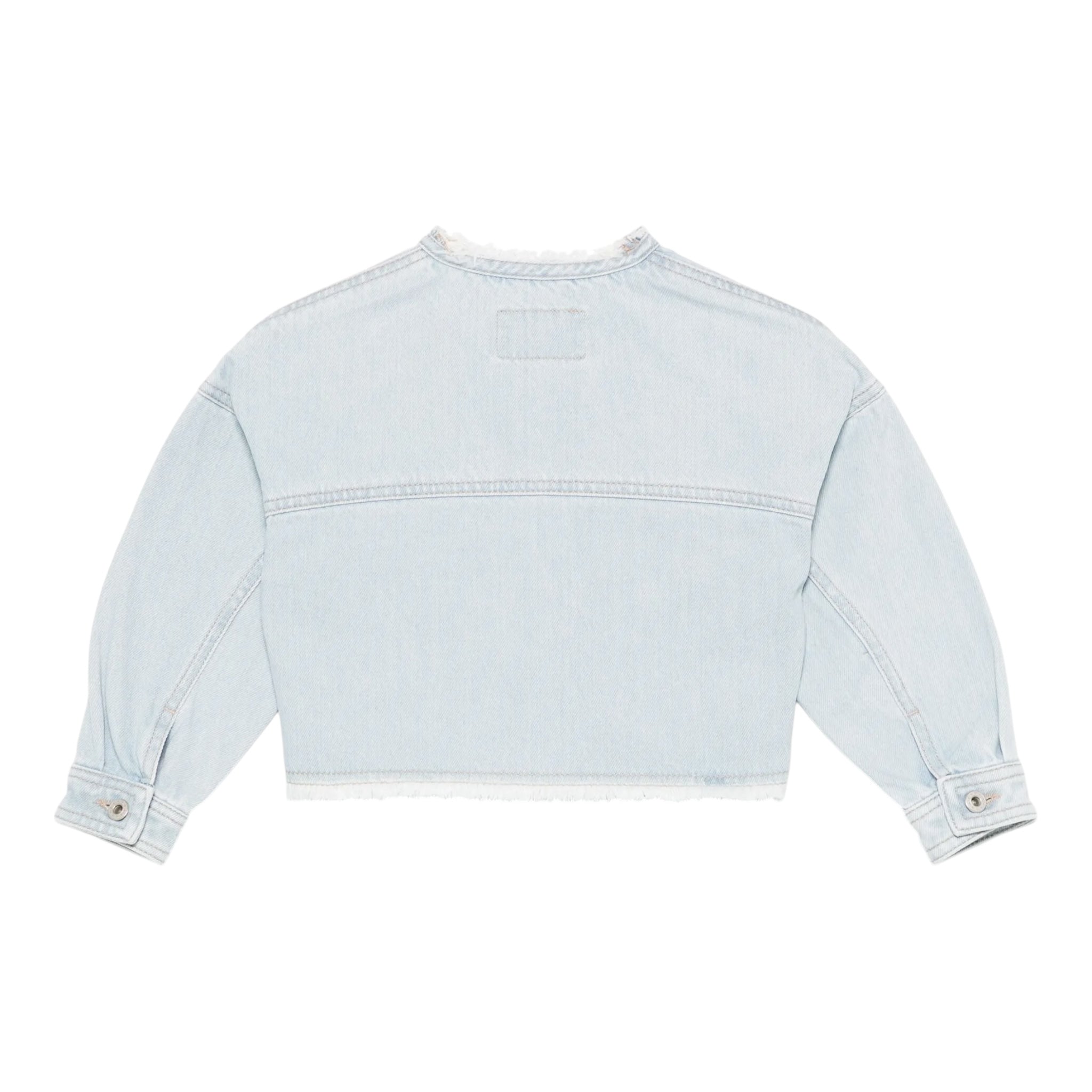 Il Gufo Giubbino In Denim Tinta Unita per Neonata P25GR232J0052N AZZURRO IL GUFO 