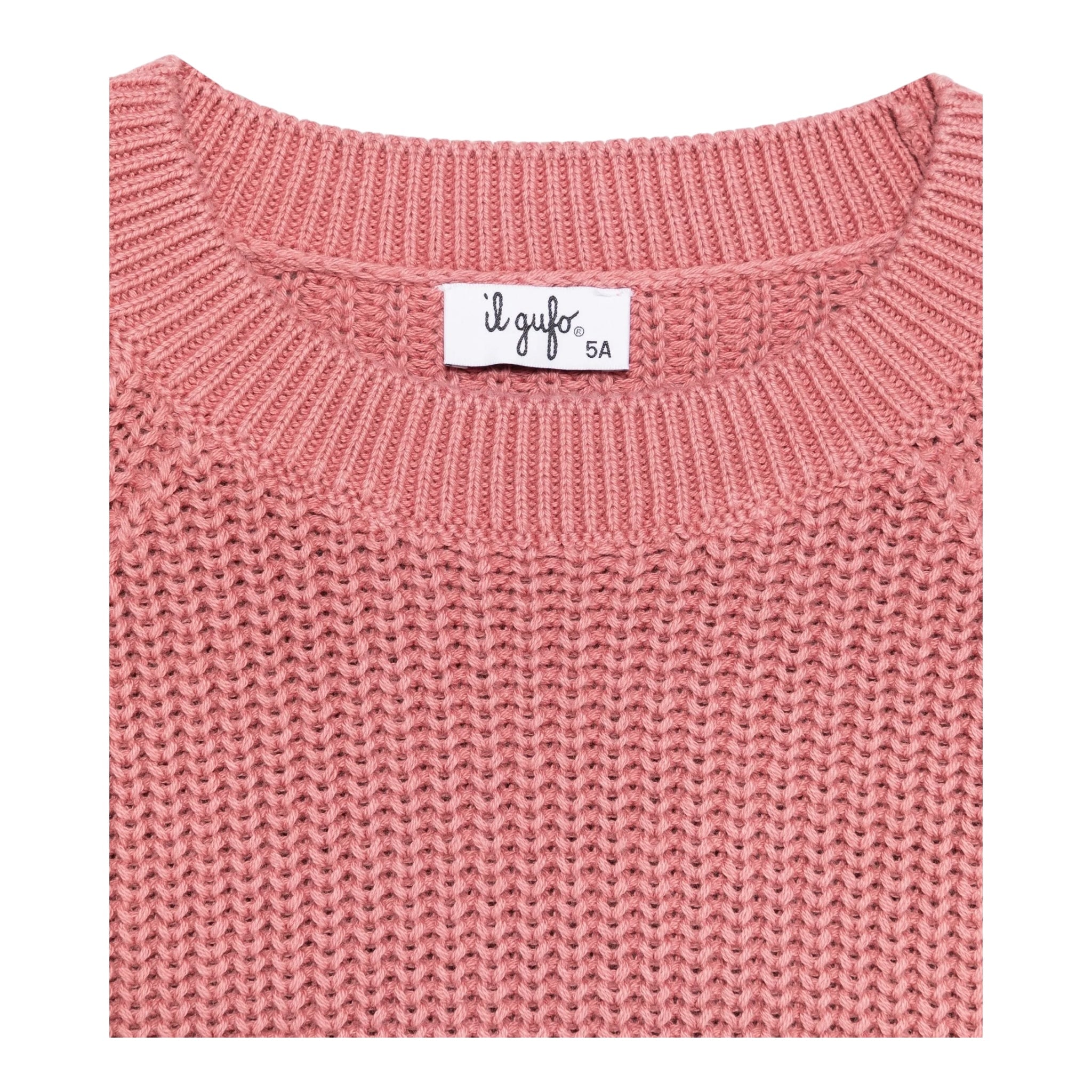 Il Gufo Maglia Girocollo Tinta Unita per Bambina P25MA482EM109J ROSA IL GUFO 