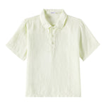 Il Gufo Camicia Mezza Manica Tinta Unita per Bambino P25PC060L6006 VERDE IL GUFO 