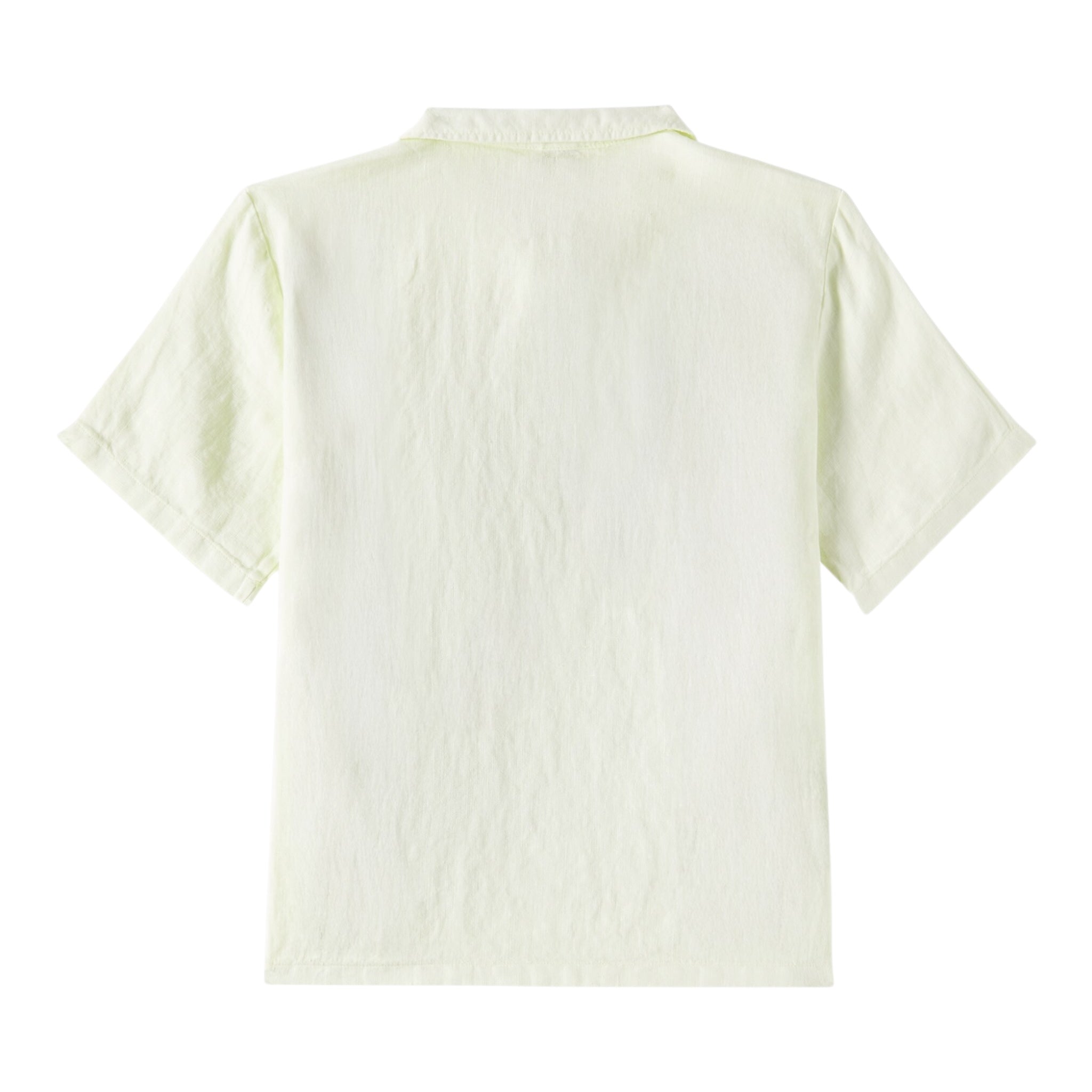 Il Gufo Camicia Mezza Manica Tinta Unita per Bambino P25PC060L6006 VERDE IL GUFO 