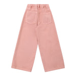 Il Gufo Jeans Tinta Unita Modello Palazzo per Neonata P25PL434J0044N ROSA IL GUFO 