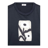 Il Gufo T-Shirt Girocollo Tinta Unita con Stampa per Neonata P25TS477MF001N BLU IL GUFO 