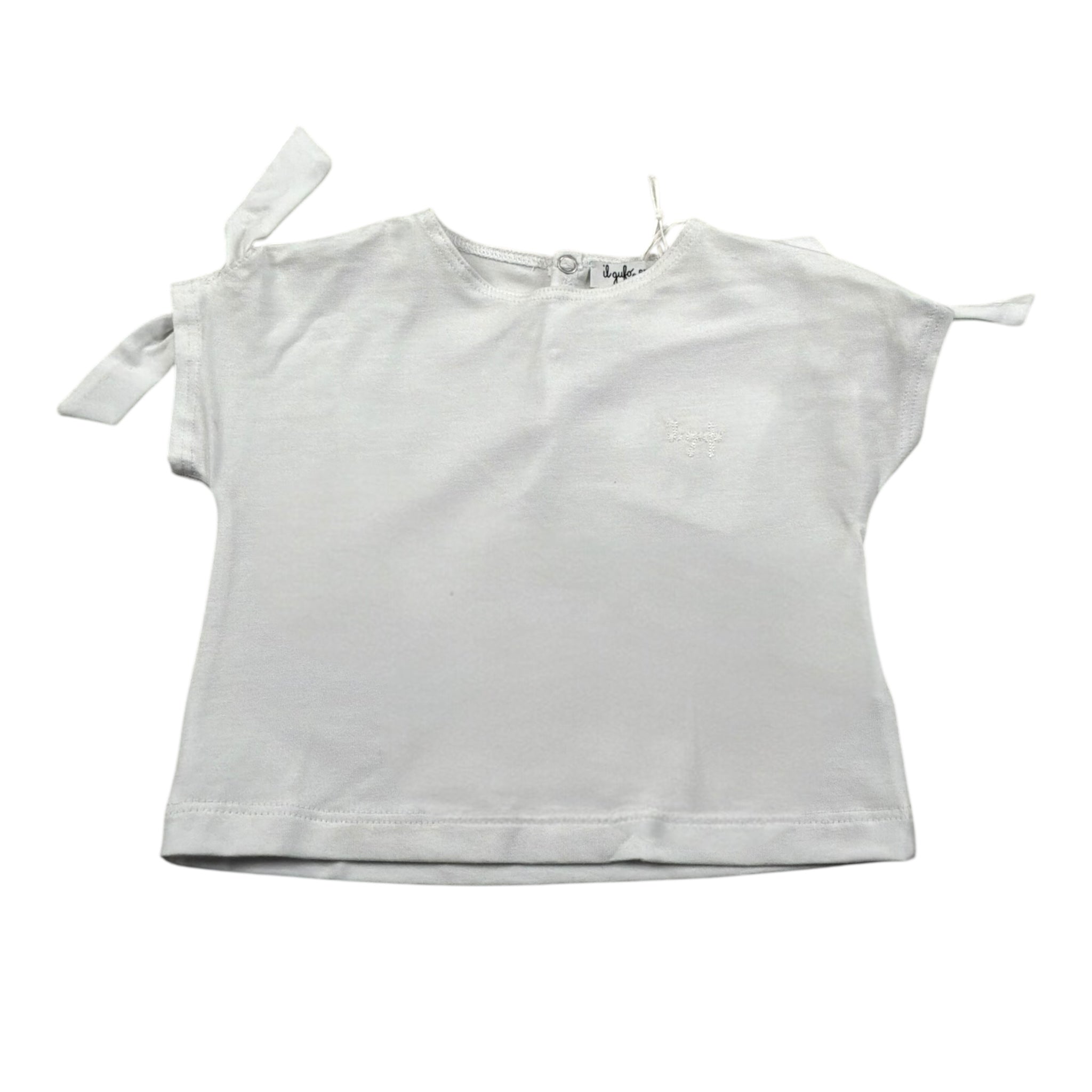 Il Gufo T-Shirt Girocollo Tinta Unita per Neonata P25TS47MF032 BIANCO IL GUFO 