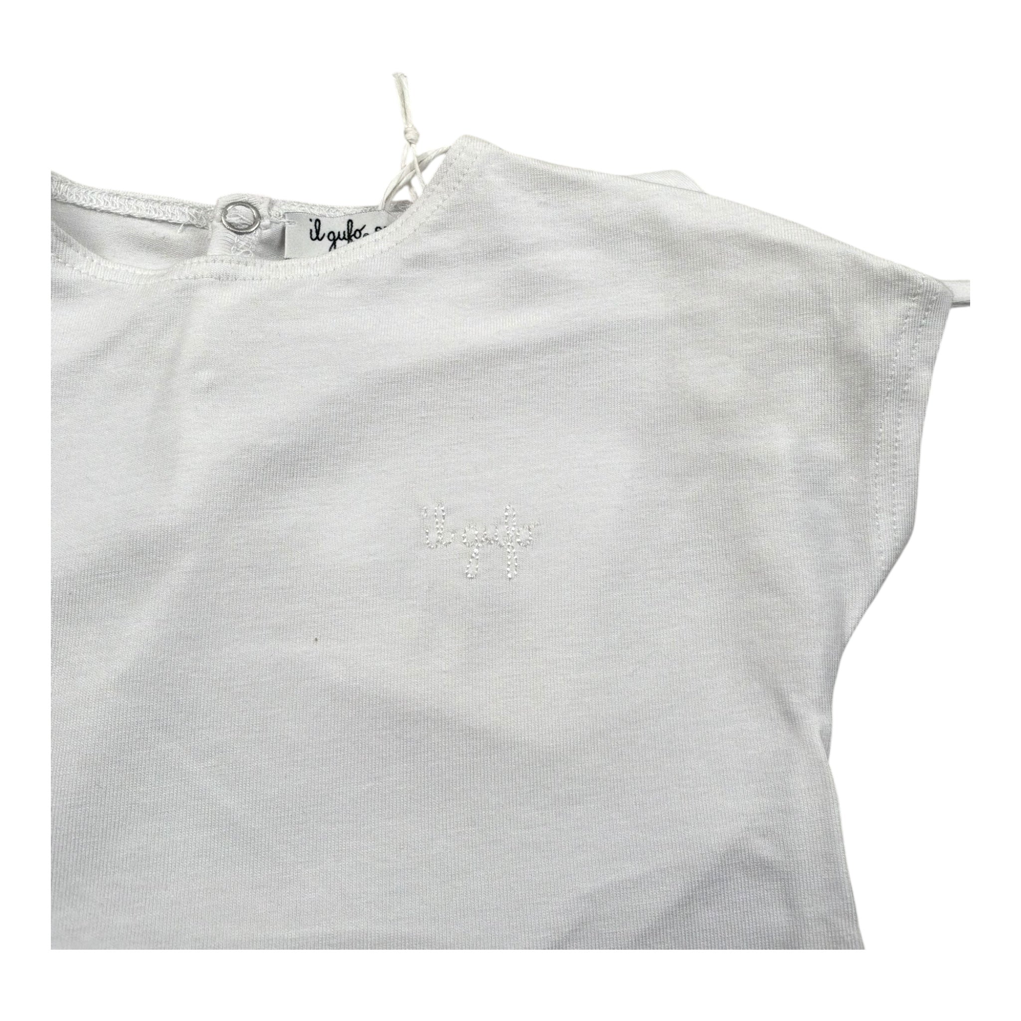 Il Gufo T-Shirt Girocollo Tinta Unita per Neonata P25TS47MF032 BIANCO IL GUFO 