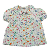 Ilfarobimbi Camicia Mezza Manica tinta unita Fantasia Floreale Bianco per Bambina IFB40105 BIANCO ILFAROBIMBI 