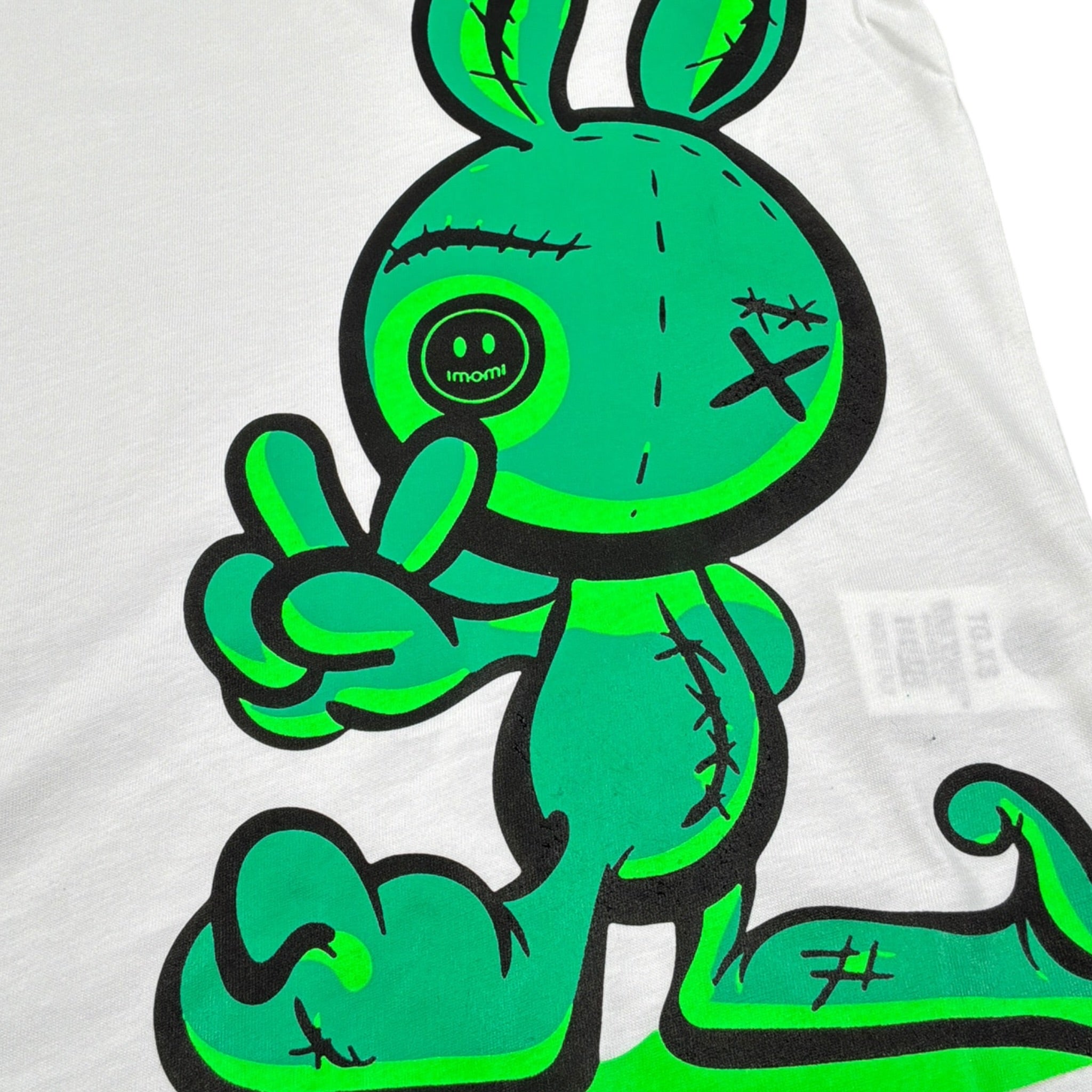 Imomi T-Shirt tinta unita con Stampa Bianco per Bambino WUWUWU BIANCO IMOMI 