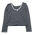 Imperial Shirt Fantasia A Righe per Bambina ML05031G75 BIANCO/BLU IMPERIAL 
