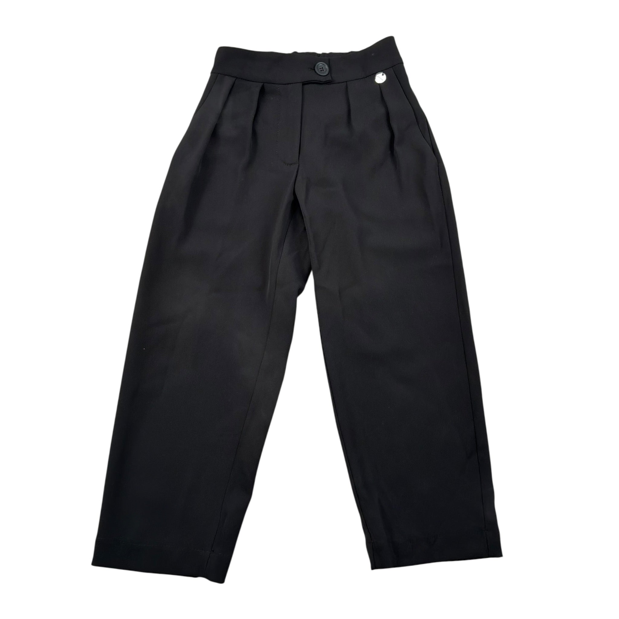 Imperial Pantalone Tinta Unita con Elastico In Vita per Bambina PHI0130G75 NERO IMPERIAL 