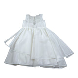 Isabel Abito Cerimonia Tinta Unita con Tulle per Bambina IS23C246S BIANCO ISABEL 