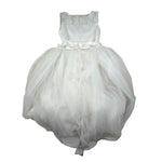 Isabel Tuta Cerimoniale Tinta Unita con Gonna Tulle per Bambina IS24C322S BIANCO ISABEL 