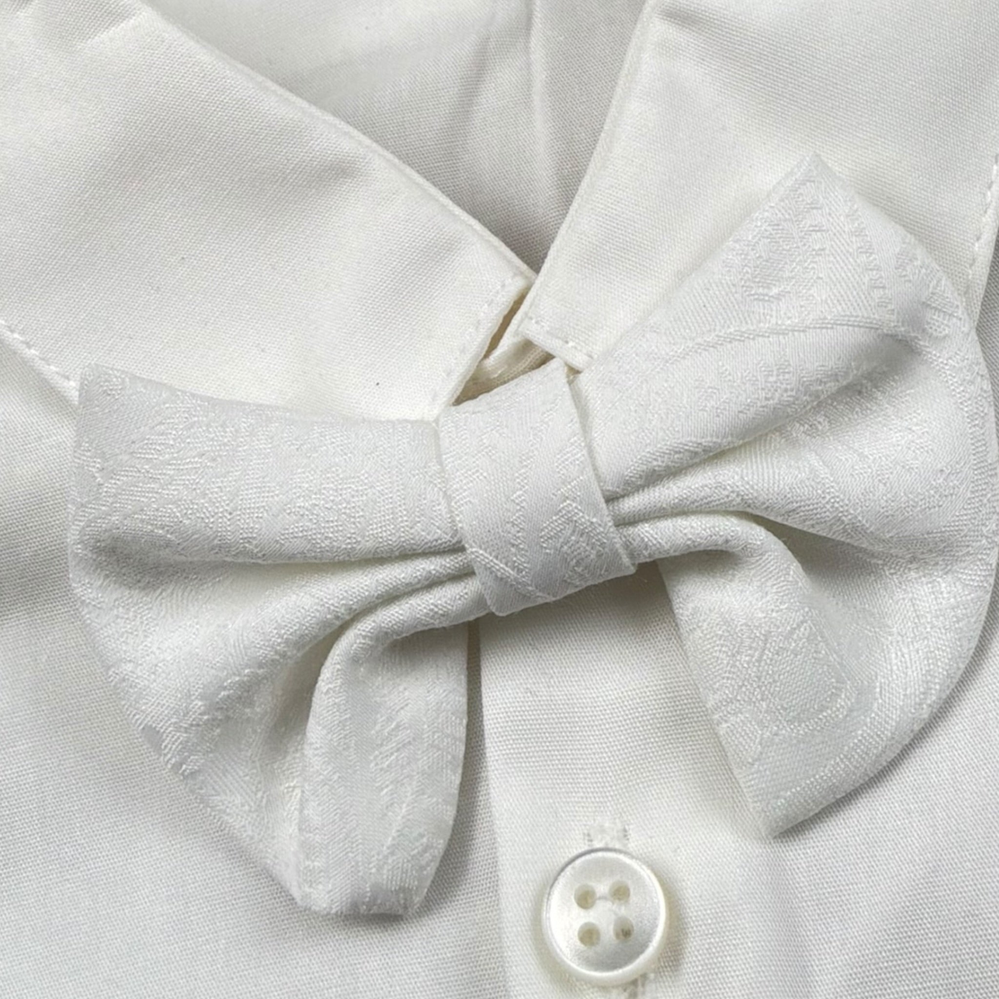 Isabel & Martinez Set Camicia-Papillion Tinta Unita per Neonato IM24B91 BIANCO ISABEL & MARTINEZ 
