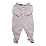 Isabel & Martinez Tutina Manica Lunga Tinta Unita con Ricami per Neonata IM25N409 ROSA ISABEL & MARTINEZ 