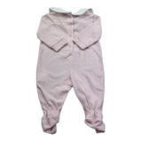 Isabel & Martinez Tutina Manica Lunga Tinta Unita con Ricami per Neonata IM25N409 ROSA ISABEL & MARTINEZ 