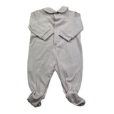Isabel & Martinez Tutina Manica Lunga Tinta Unita con Ricami per Neonata IM25N451 BEIGE ISABEL & MARTINEZ 