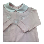 Isabel & Martinez Tutina Manica Lunga Tinta Unita con Brillantini per Neonata IM25N455 ROSA ISABEL & MARTINEZ 
