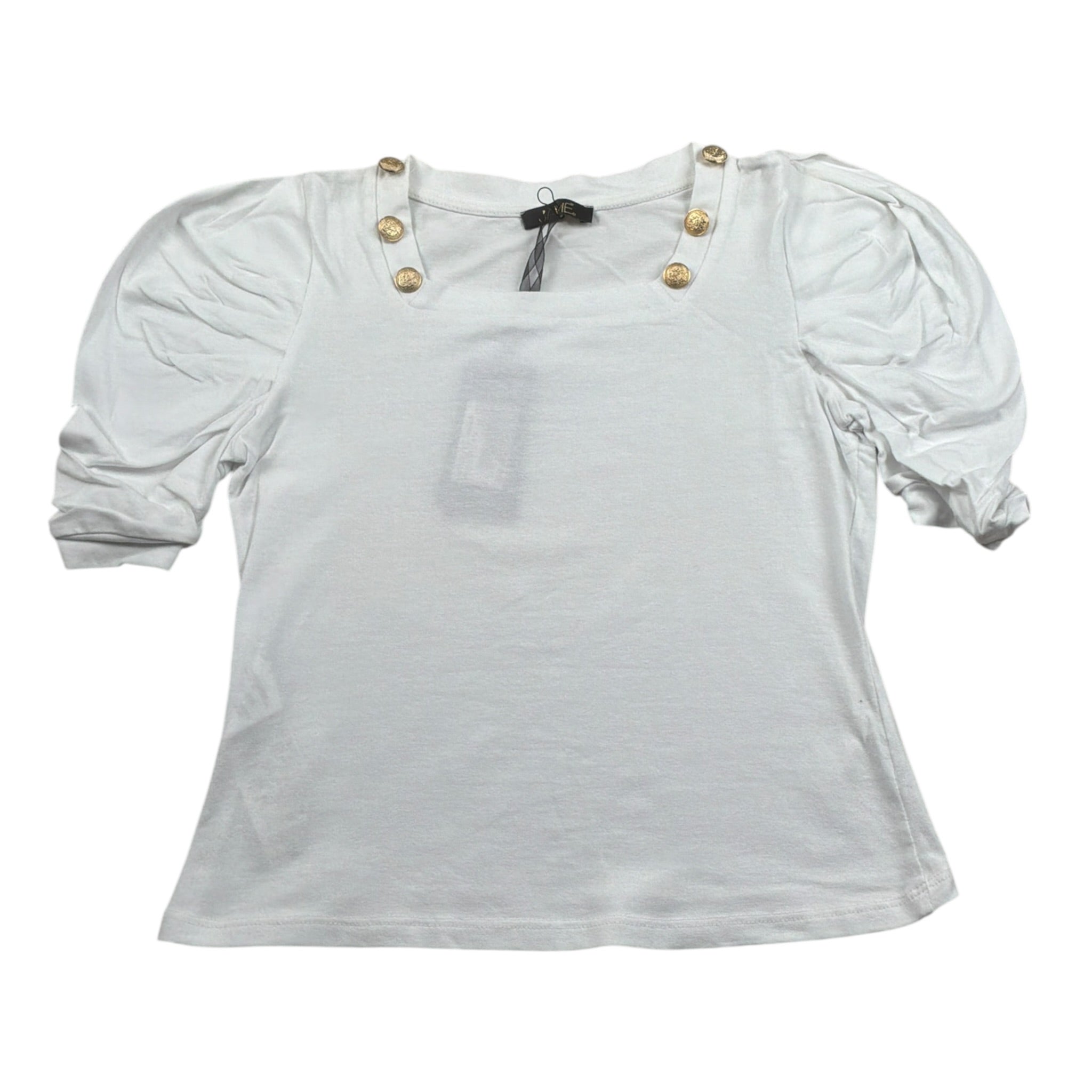 J'Aime' T-Shirt Girocollo tinta unita Bianco per Bambina 4522G BIANCO J'AIME' 