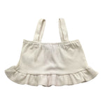 Janice Top Tinta Unita con Bretelle per Bambina JN237R BIANCO JANICE 