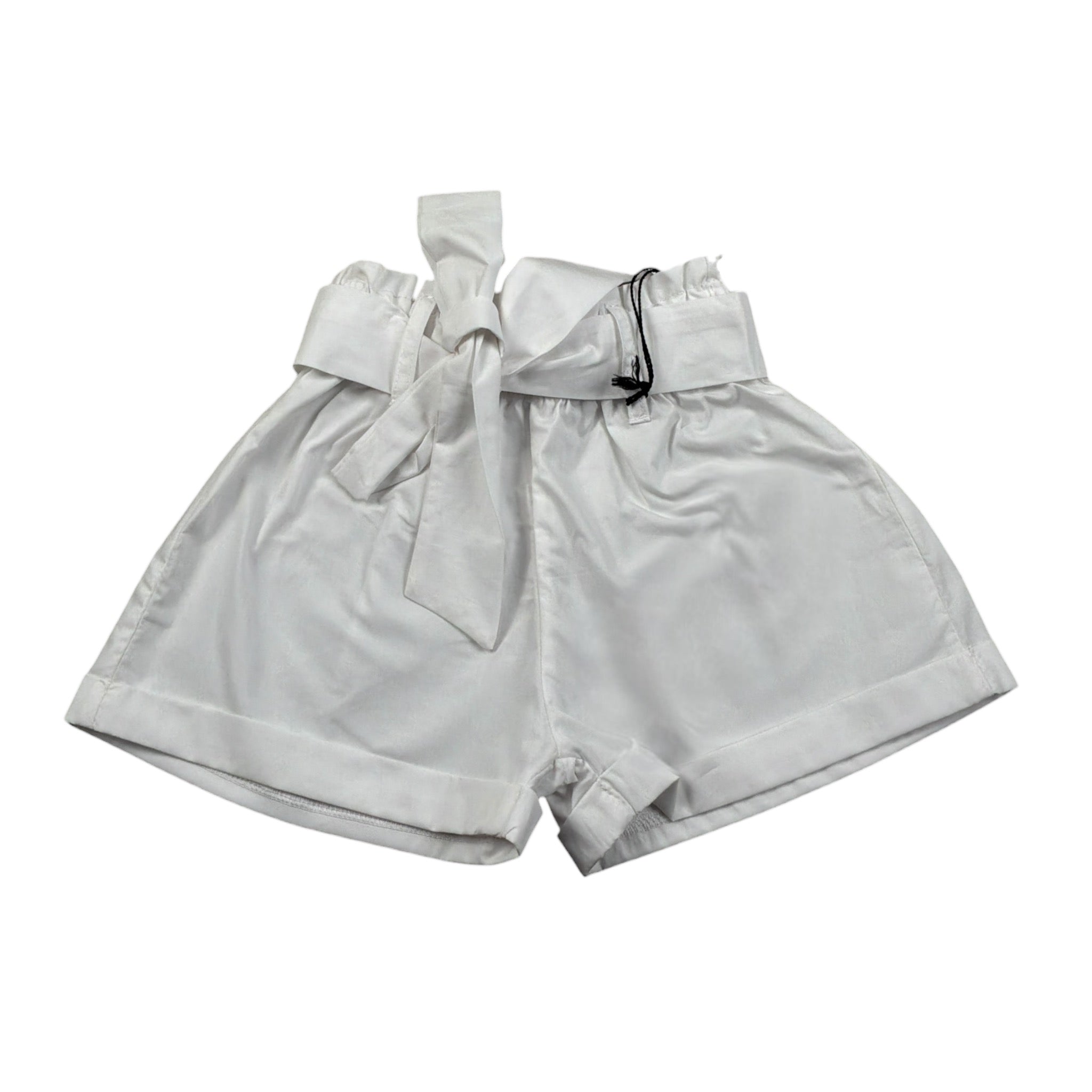 Janice Short tinta unita con Elastico In Vita Bianco per Neonata JN792N BIANCO JANICE 