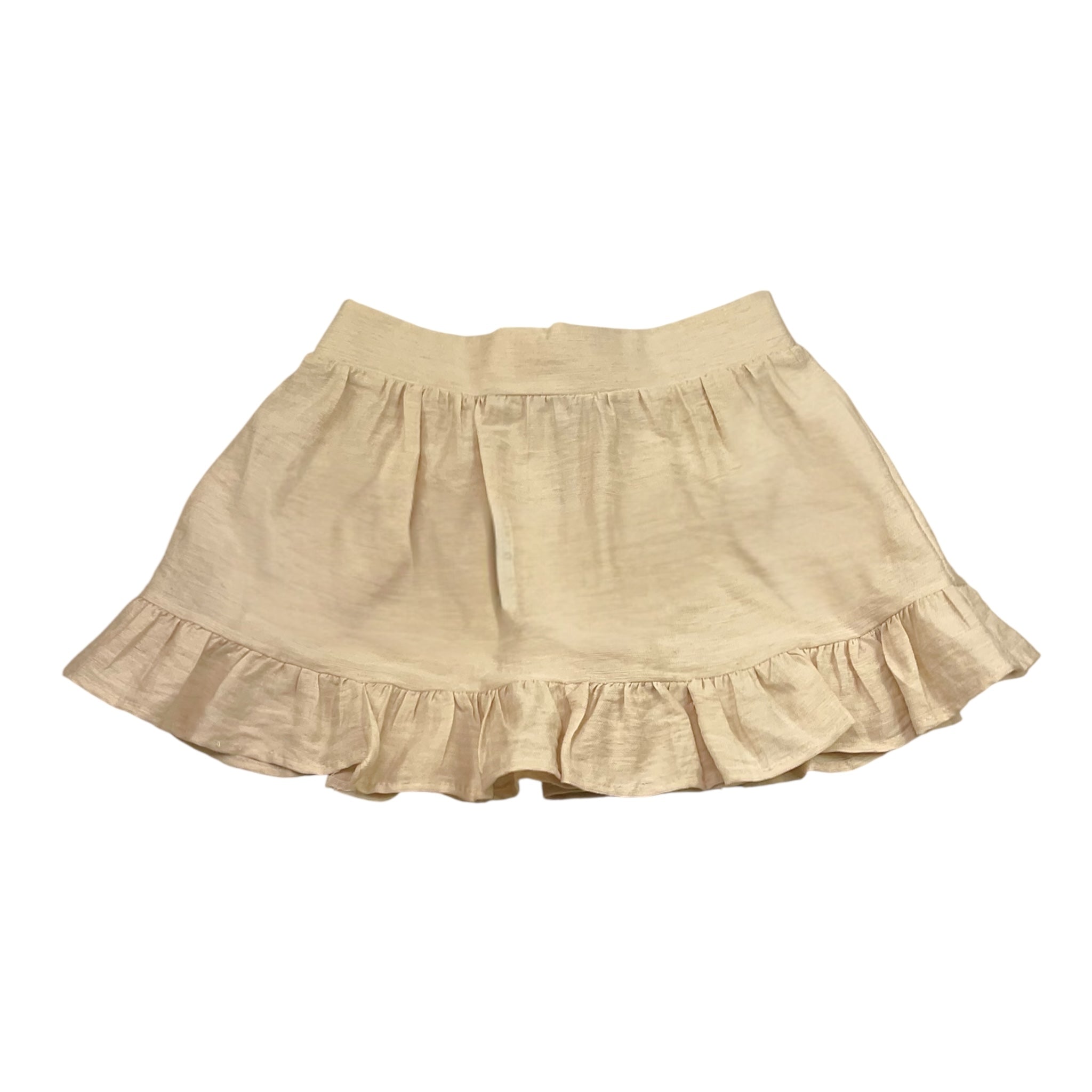 Janice Gonna Tinta Unita con Balze per Bambina JN810B BEIGE JANICE 