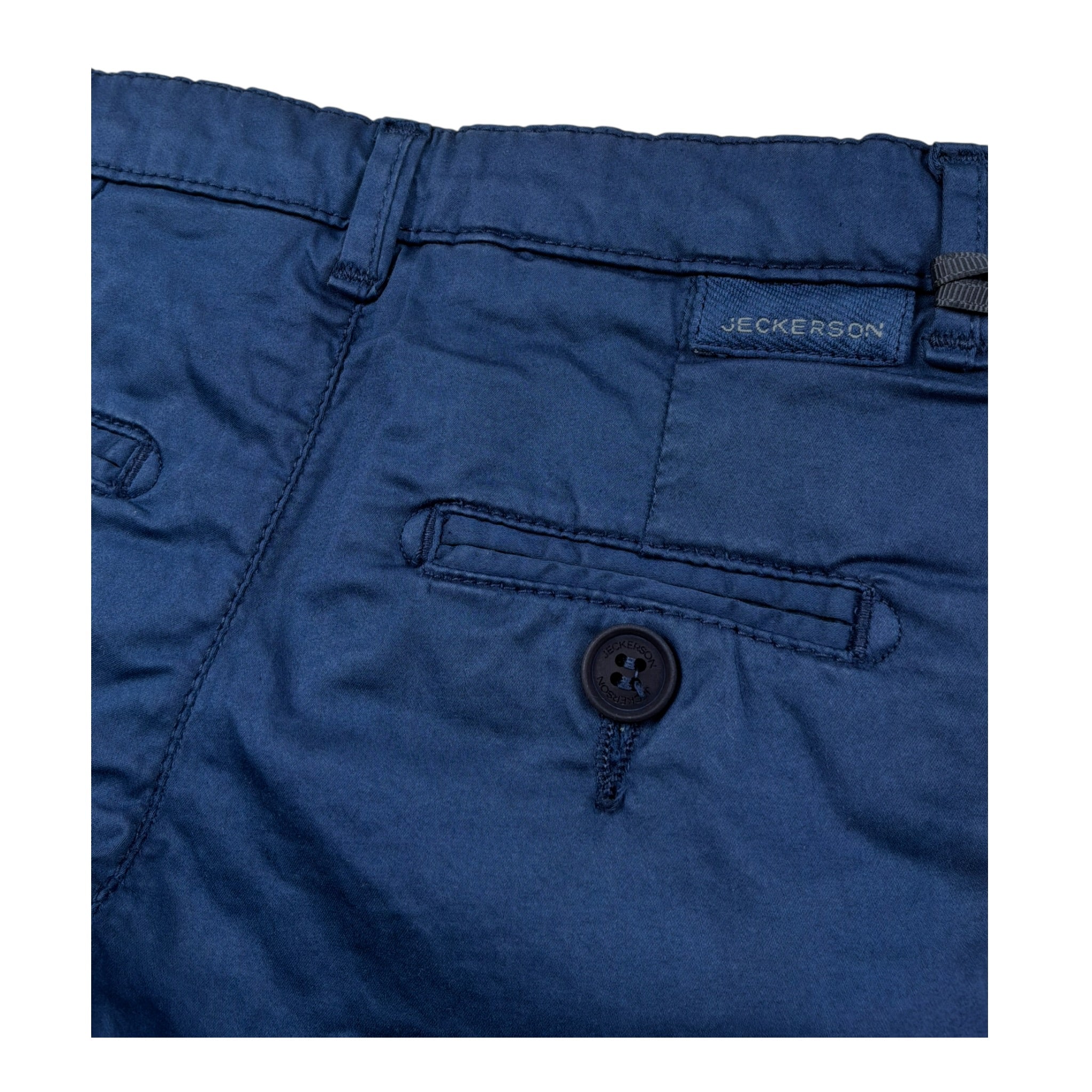 Jeckerson Bermuda Tinta Unita con Girovita Regolabile per Neonato JN4111 BLU JECKERSON 