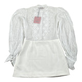 Jijil Abito tinta unita con Ricami Bianco per Bambina JJE23AB080 BIANCO JIJIL 