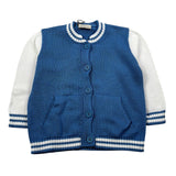 J.O. Milano Cardigan tinta unita con Maniche In Contrasto Azzurro per Neonato 573M1N AZZURRO J.O. MILANO 