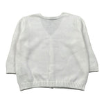 J.O. Milano Cardigan Tinta Unita Scollo A V per Neonato 573Z2 BIANCO J.O. MILANO 