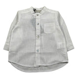 J.O. Milano Camicia Manica Lunga tinta unita Collo Coreano Bianco per Neonato 5768N BIANCO J.O. MILANO 