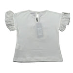 J.O. Milano T-Shirt Girocollo tinta unita con Stampa Bianco per Bambina 576P5 BIANCO J.O. MILANO 