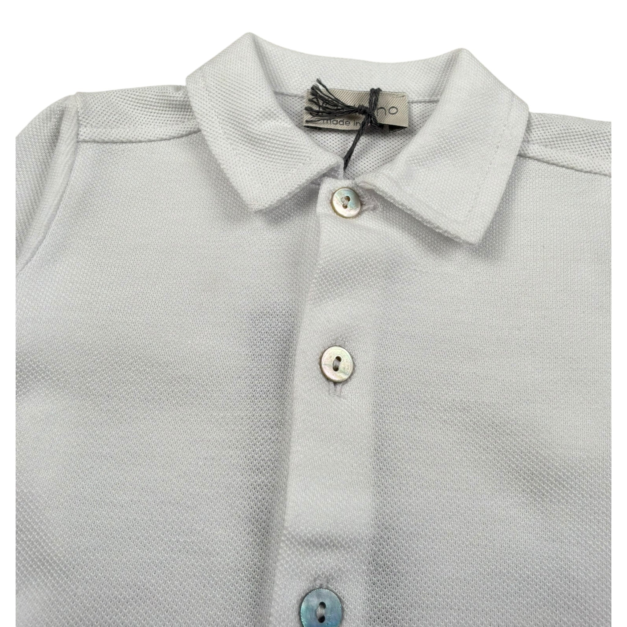 J.O. Milano Camicia Manica Lunga tinta unita Bianco per Neonato 576Z7 BIANCO J.O. MILANO 