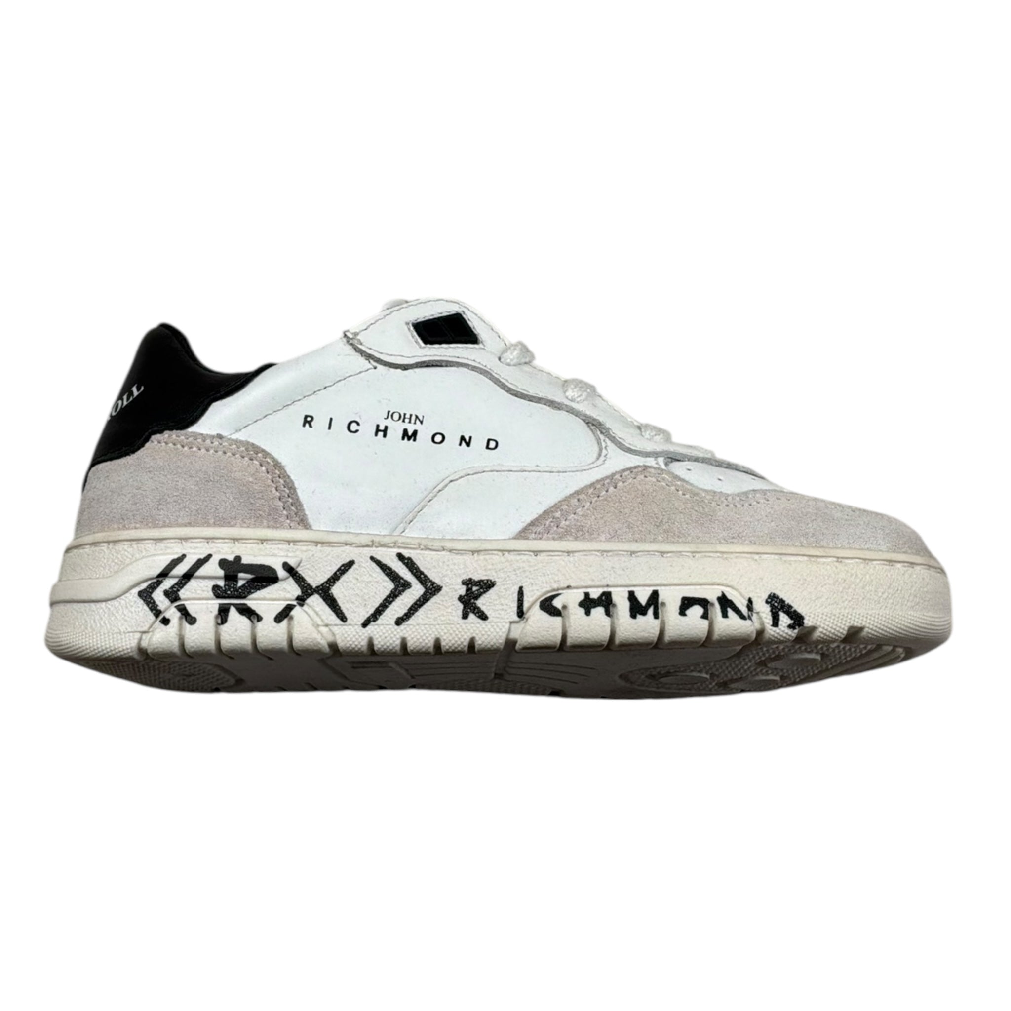 John Richmond Sneakers Bicolore con Lacci per Bambino 21106 BEIGE JOHN RICHMOND 