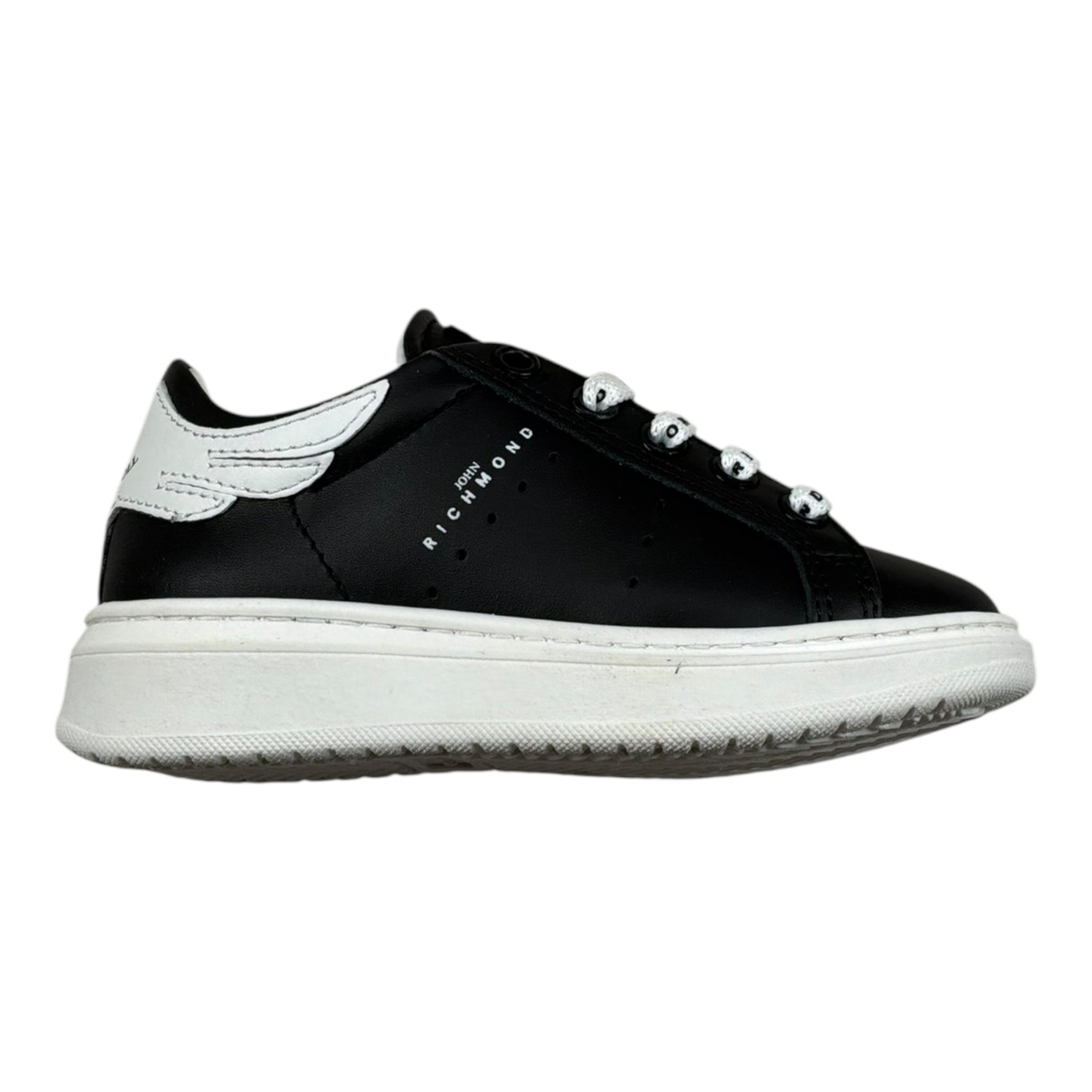 John Richmond Sneakers Tinta Unita con Stampa Logo per Neonato 21112N NERO JOHN RICHMOND 