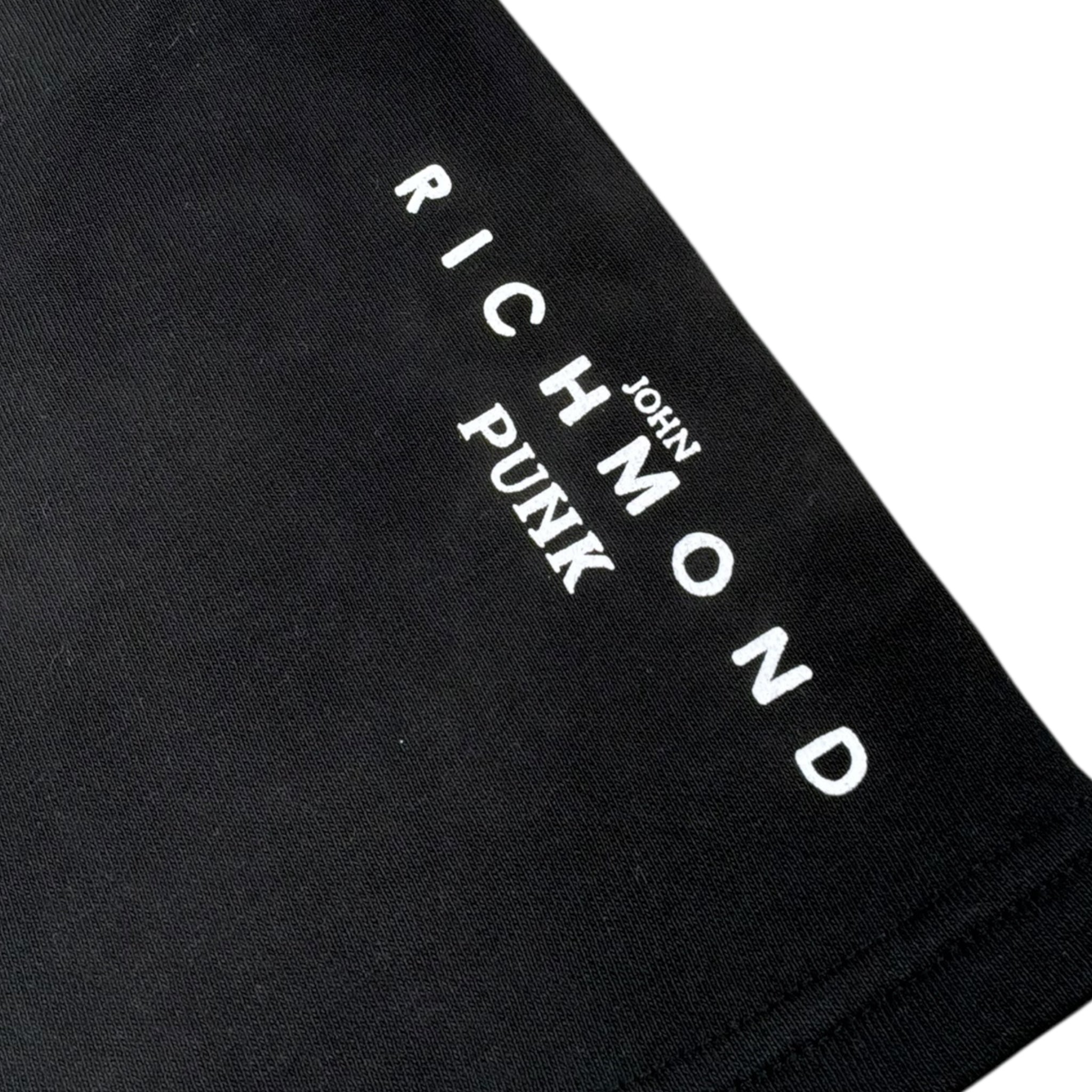 John Richmond Bermuda Tinta Unita con Elastico In Vita per Bambino RBP24006BE NERO JOHN RICHMOND 