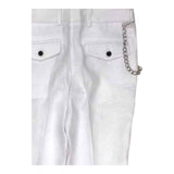 John Richmond Pantalone Tinta Unita con Bottoni per Bambino RBP24099PA BIANCO JOHN RICHMOND 