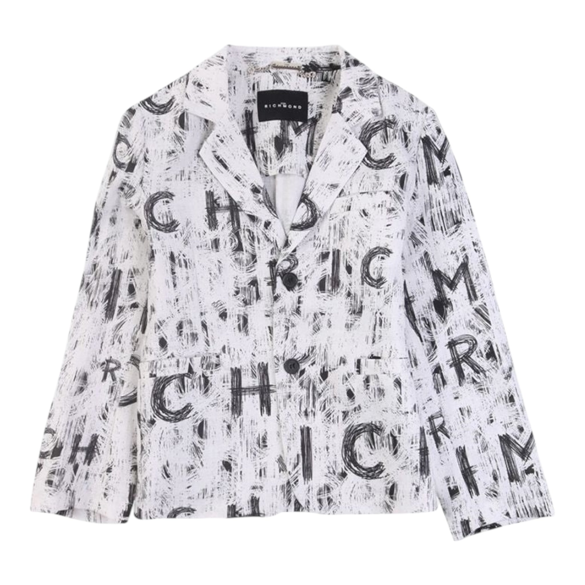 John Richmond Giacca Tinta Unita Logata per Bambino RBP24146GCHB BIANCO JOHN RICHMOND 