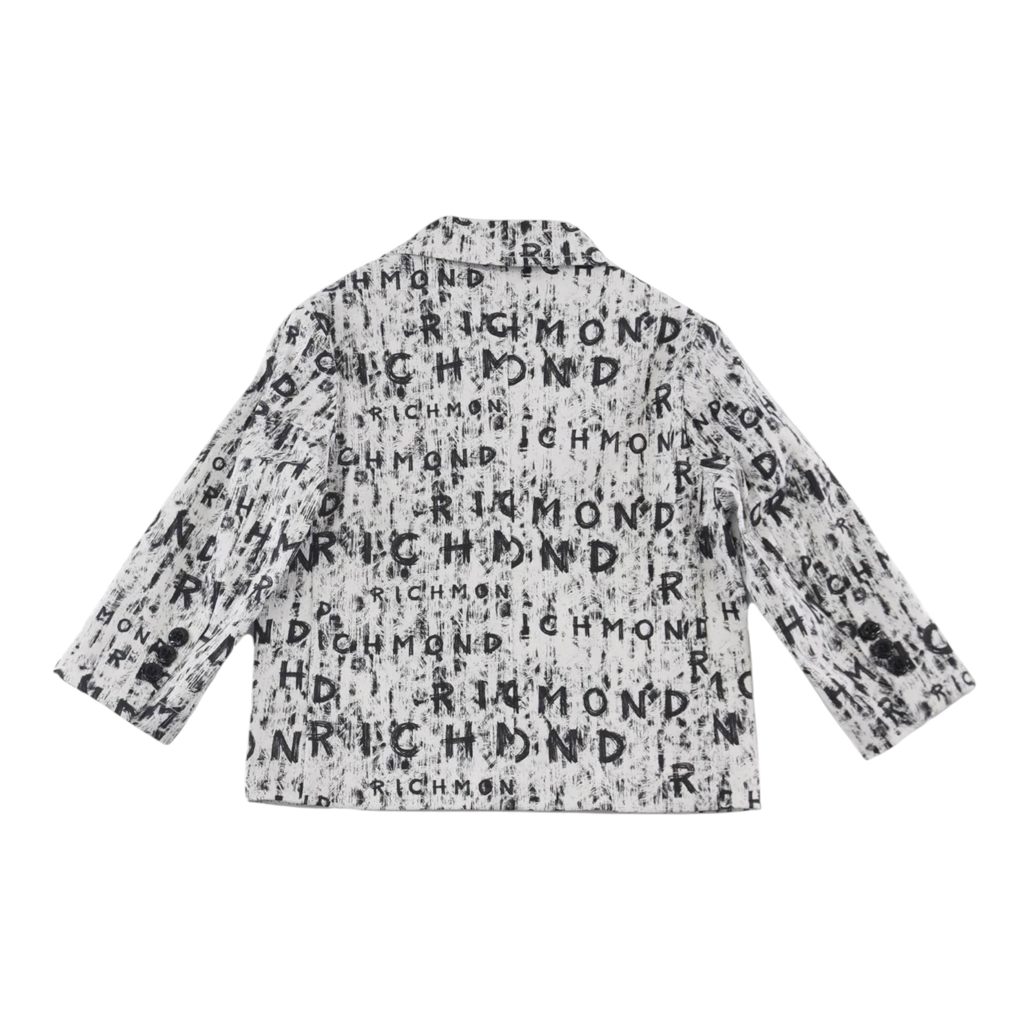 John Richmond Giacca Tinta Unita Logata per Bambino RBP24146GCHB BIANCO JOHN RICHMOND 