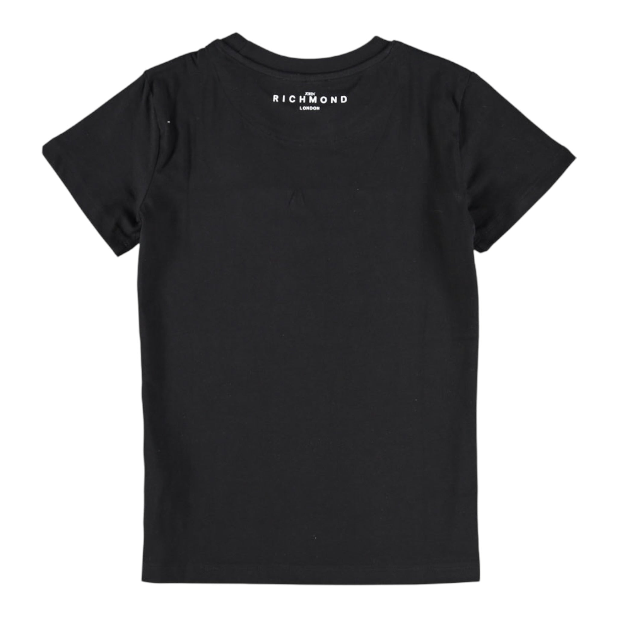 John Richmond T-Shirt Girocollo Tinta Unita con Stampa per Bambino RBP25003TSXX NERO JOHN RICHMOND 