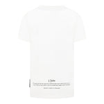 John Richmond T-Shirt Girocollo Tinta Unita con Stampa per Bambino RBP25057TS BIANCO JOHN RICHMOND 