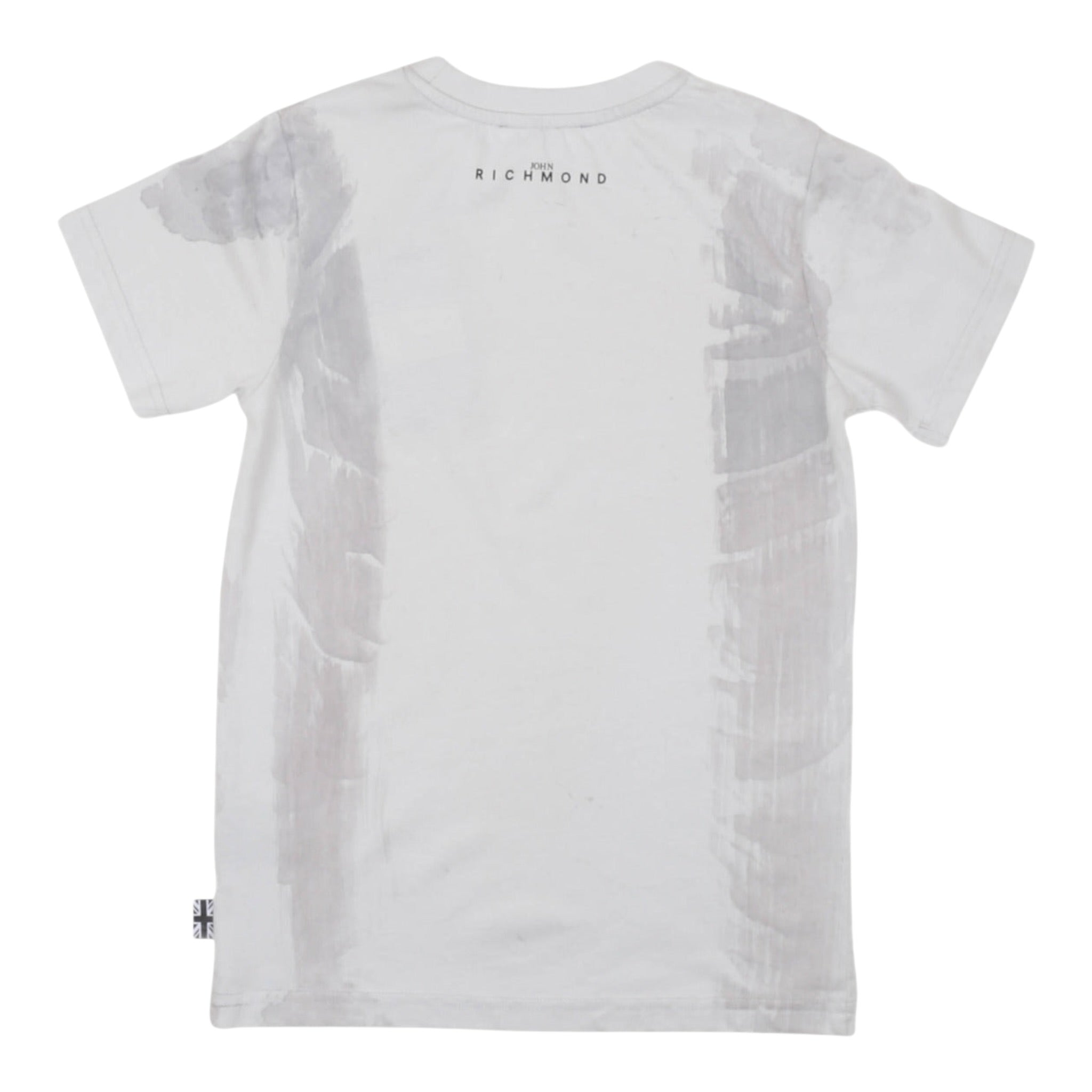 John Richmond T-Shirt Girocollo tinta unita con Stampa Grigio per Bambino RBP25077TSXX GRIGIO JOHN RICHMOND 