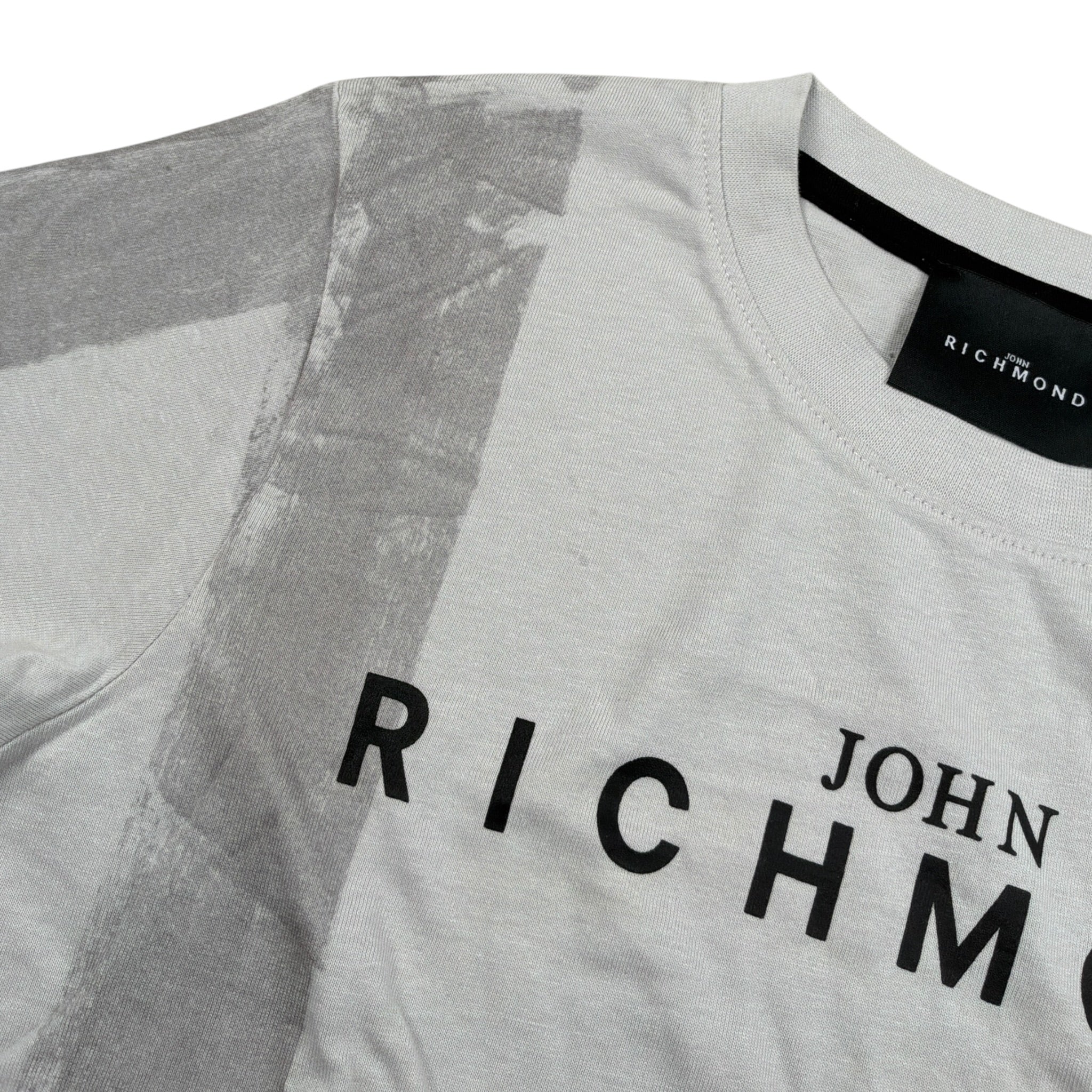 John Richmond T-Shirt Girocollo tinta unita con Stampa Grigio per Bambino RBP25077TSXX GRIGIO JOHN RICHMOND 