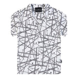 John Richmond Camicia Tinta Unita con Fantasia per Bambino RBP25093CA BIANCO JOHN RICHMOND 
