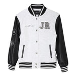 John Richmond Giubbino Modello College Tinta Unita con Maniche In Contrasto per Bambino RBP25176GB GRIGIO JOHN RICHMOND 