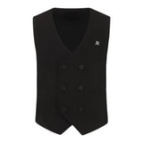 John Richmond Gilet Tinta Unita Doppiopetto per Bambino RBP25220GTX NERO JOHN RICHMOND 