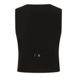 John Richmond Gilet Tinta Unita Doppiopetto per Bambino RBP25220GTX NERO JOHN RICHMOND 